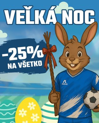 🐣 VEĽKONOČNÁ AKCIA NA MEVASPORT! 🐣 Šibačka zliav je tu – získajte -25 % na celý sortiment! 🎉 Stačí pri nákupe zadať kód...